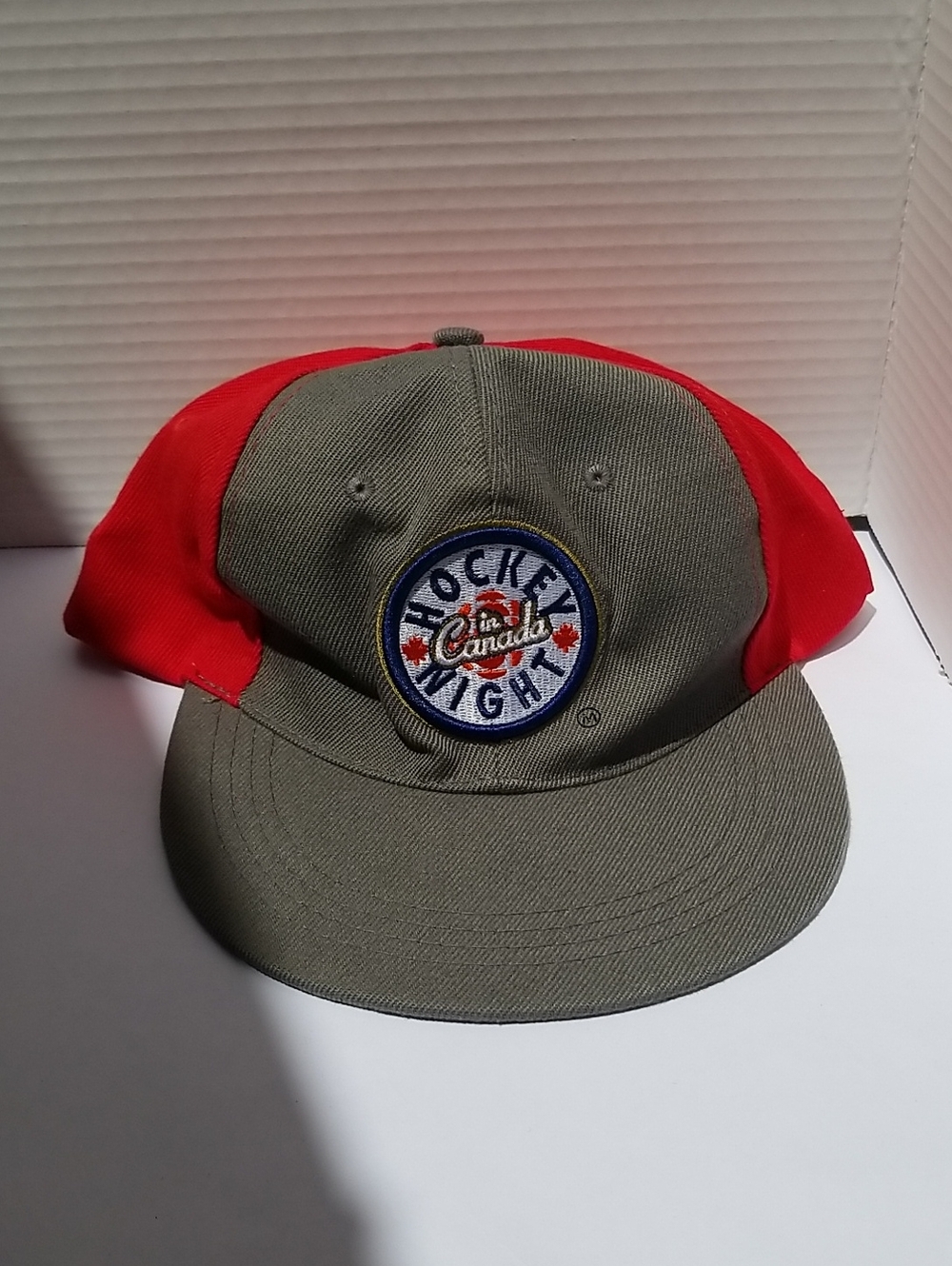 Budweiser Ball Cap Snap Back Hockey Night In Canada New Gray And Red